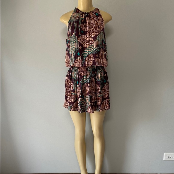 Ramy Brook Dresses & Skirts - Ramy Brook Pink and Green Halter Sundress Size XS